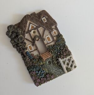 3/$20 COTTAGE VILLAGE HOME VINTAGE LIGHT SWITCH COVER